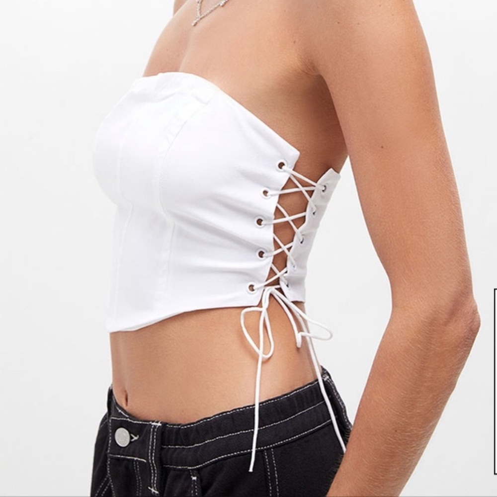 NWT Y2K Lace Up Corset Medium